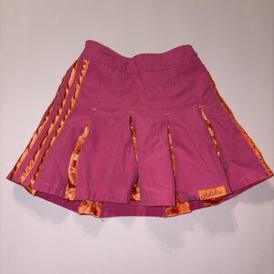 Vintage Adidas Kids Skirt in Pink with Orange Accents
